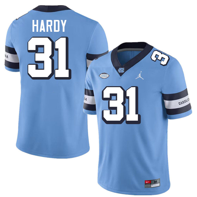 Will Hardy UNC Jerseys,North Carolina Tar Heels #31 Will Hardy Football Jerseys-Throwback Blue